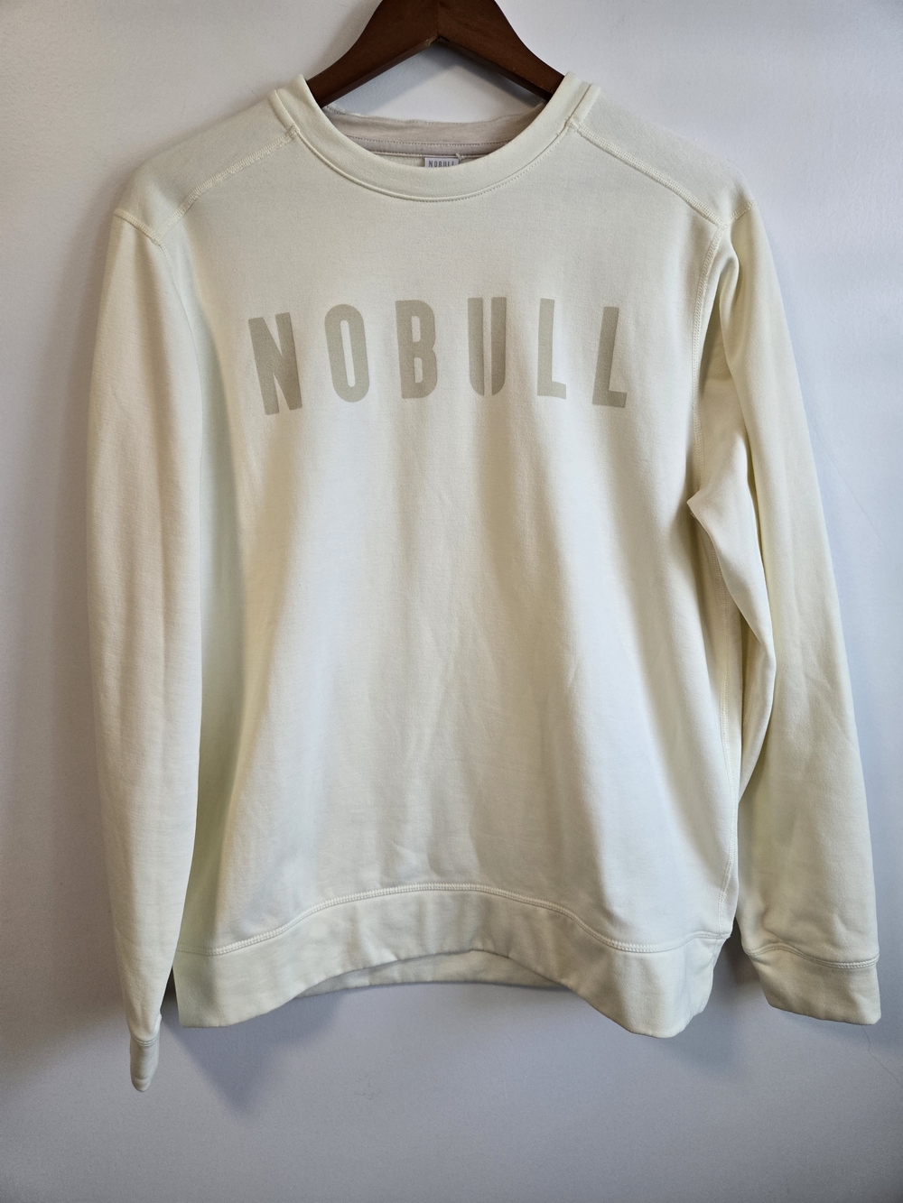 NOBULL Men's Cream Crewneck Sweatshirt
